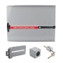 Chain Link Fence Gate DAC 48" Detex Superior Alarmed Exit Bar Kit with Adjustable Mounting Plate & Lock Box (Anodized Aluminum)