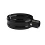 Chain Link 6 5/8" x 1 5/8" Black End Rail Clamp - Rail Band, T Clamp (Galvanized Steel)