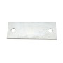 Chain Link 1/4" x 3" x 8" Weldable Surface Mount Floor Flange - Base Plate (Hot Dip Galvanized Steel) 2 Hole 5/8"