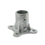 Chain Link 2 1/2" [2 3/8" OD] Surface Mount Floor Flange w/ 2 Set Screws (Galvanized Malleable Steel)