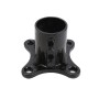 Chain Link 3" [2 7/8" OD] Black Floor Flange Malleable (Galvanized Malleable Steel)