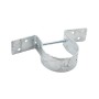 11-Gauge Wood to Steel 3"  Pipe Grip Tie 3"  (2 7/8") Round Post to Wood Fence Bracket - Galvanized