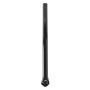 Black Ground Post Sleeve for 1 3/8" OD Pipe (Black Powder Coated Steel)