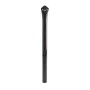 Black Ground Post Sleeve for 1 5/8" OD Pipe (Black Powder Coated Steel)