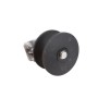 Chain Link 3" Round Post x 2 1/2" [2 3/8" OD] Round Gate Frame Nylon Cantilever Roller for Sliding Gates (Pressed Steel)