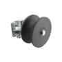 Chain Link 3" Round Post x 2 1/2" [2 3/8" OD] Round Gate Frame Nylon Cantilever Roller for Sliding Gates (Pressed Steel)