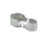 Chain Link Heavy Panel Clamp 2 1/2" [2 3/8" OD] x 1-5/8" [1 5/8" OD] Pressed Steel 8 Ga (HDG)
