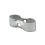 Chain Link Fence Heavy Panel Clamp 2" [1-7/8" OD] x 2" [1-7/8" OD] Pressed Steel 8 Ga (HDG)
