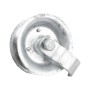 Chain Link Heavy Duty 1 5/8" Gate Pipe Track Safety Roller w/ Sealed Bearing 5 1/2" Wheel (Galvanized Steel)