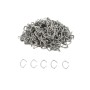 Chain Link Fence 11 Gauge Galvanized Steel 1.2 oz Hog Rings [375 Quantity] - Tension Wire Clip (Galvanized Steel)