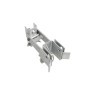 Chain Link 1 5/8" [1 5/8" OD] or 2" [1 7/8" OD] Double Drive Industrial Commercial Grade Fulcrum Gate Frame Latch (Galvanized Pressed Steel)