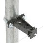 Insulator For Chain Link Fence Posts, Top Rails, Tube Gates, and Corral Panels (Pack of 10) Includes Hardware (Black) - INCLP-B - Dare 3359-10
