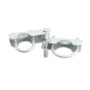 Chain Link 2 1/2" [2 3/8" OD] Industrial 180 Degree Offset Gate Hinge (Pressed Steel)