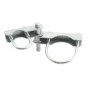 Chain Link 4" Industrial 180 Degree Offset Gate Hinge (Pressed Steel)