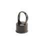 Chain Link 1 5/8" [1 5/8" OD] x 1 3/8" [1 3/8" OD] Black Top Rail Eye Top Loop Cap - Line Post Top Cap (Aluminum)