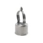 Chain Link 2" [1 7/8" OD] x 1 3/8" [1 3/8" OD] Acorn Top Rail Eye Top Loop Cap - Line Post Top Cap (Die Cast Aluminum)