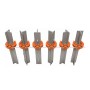 Lockjawz 360° Universal T-Post Insulator For Chain Link Fence (Pack of 25) Orange  - LOCKJAWZT360-O-25