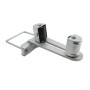 Chain Link 6" x 6" Square Upper/Lower Bolt On Slide Gate Roller Guide with Covers (Hot Dip Galvanized Pressed Steel)
