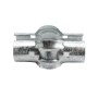 Chain Link 2 1/2" [2 3/8" OD] x 2" [1 7/8" OD] Line Rail Clamps - Boulevard Clamp (Galvanized Steel)