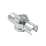 Chain Link 3" [2 7/8" OD] x 2" [1 7/8" OD] Line Rail Clamp - Boulevard Clamp (Galvanized Steel)