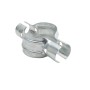 Chain Link 4" [4" OD] x 2" Line Rail Clamp - Boulevard Clamp (Galvanized Steel)