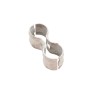 Chain Link 1 3/8" [1 3/8" OD] x 1 3/8" [1 3/8" OD] Saddle Clamp, Kennel Clamp (Galvanized Steel)