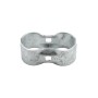 Chain Link 1 5/8" [1 5/8" OD] x 1 5/8" [1 5/8" OD] Saddle Clamp, Kennel Clamp (Galvanized Steel)