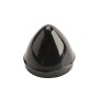 Chain Link 3" Black Die-Cast Aluminum External Acorn Post Cap (Fits 2 7/8" OD) Chain Link Acorn Pipe Post Cap