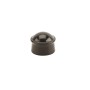 Chain Link Fence 1 5/8" Powder-Coated Black Round Dome External Fence Post Cap (Pressed Steel)