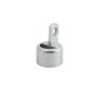 Chain Link 1 5/8" [1 5/8" OD] Half-Moon Rail End Cup - End Rail (Pressed Steel)