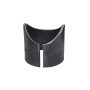 Chain Link Pipe Saddle 1 7/8" x 1 7/8" Pipe Pal Weld on Saddle (Bare Raw Steel) - SPP178X178