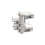 Chain Link Gray Self-Closing Spring Universal Gate Hinge (1 3/8" / 1 5/8" / 1 7/8" Gate Frame) (4" Post) 