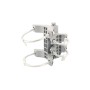 Chain Link Gray Self-Closing Spring Universal Gate Hinge (1 3/8" / 1 5/8" / 1 7/8" Gate Frame) (4" Post) 