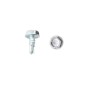 Chain Link 1/2" #10 Hex Zinc Plated Self Tapping Tek Screws w/ Washer Head (Steel)