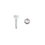 Chain Link 3/4" #10 Hex Zinc Plated Self-Tapping Tek Screws w/ Washer Head (Steel)