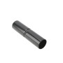 Chain Link 1 3/8" x 6" Black Top Rail Fence Sleeve (Pressed Steel)