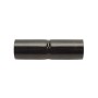 Chain Link 1 5/8" x 6" Black Top Rail Fence Sleeve (Pressed Steel)