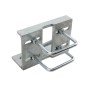 Chain Link 4" Square Truck Bracket For Sliding Gates - Trolley Hanger Bracket (Galvanized Steel)