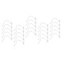 Studded T-Post Fastening Clips For Chain Link Fence (Pack of 25) Galvanized - TPOSTCLIPS