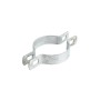 Chain Link 2 1/2" (2 3/8" OD) Two-Way Brace Band - 180 Degree Rail End Band (Galvanized Steel)