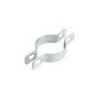 Chain Link 2" (1 7/8" OD) Two-Way Brace Band - 180 Degree Rail End Band (Galvanized Steel)