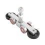 Chain Link 4-Wheel Heavy-Duty Truck Assembly Includes 2 1/2" [2 3/8" OD] Wheels and 1 5/8" Bearings (Galvanized Steel)