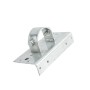Chain Link 1 5/8" [1 5/8" OD] x 6" Wooden Fence to Post Line Adapter (Galvanized Pressed Steel)