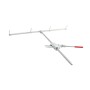 Chain Link Weave Warden Fence Panel Jack Stretcher Tool Kit (4' Long Hardened Type B Bar and 48" Fence Rake Stretcher Bar Included) - WWPJ-B-48-48