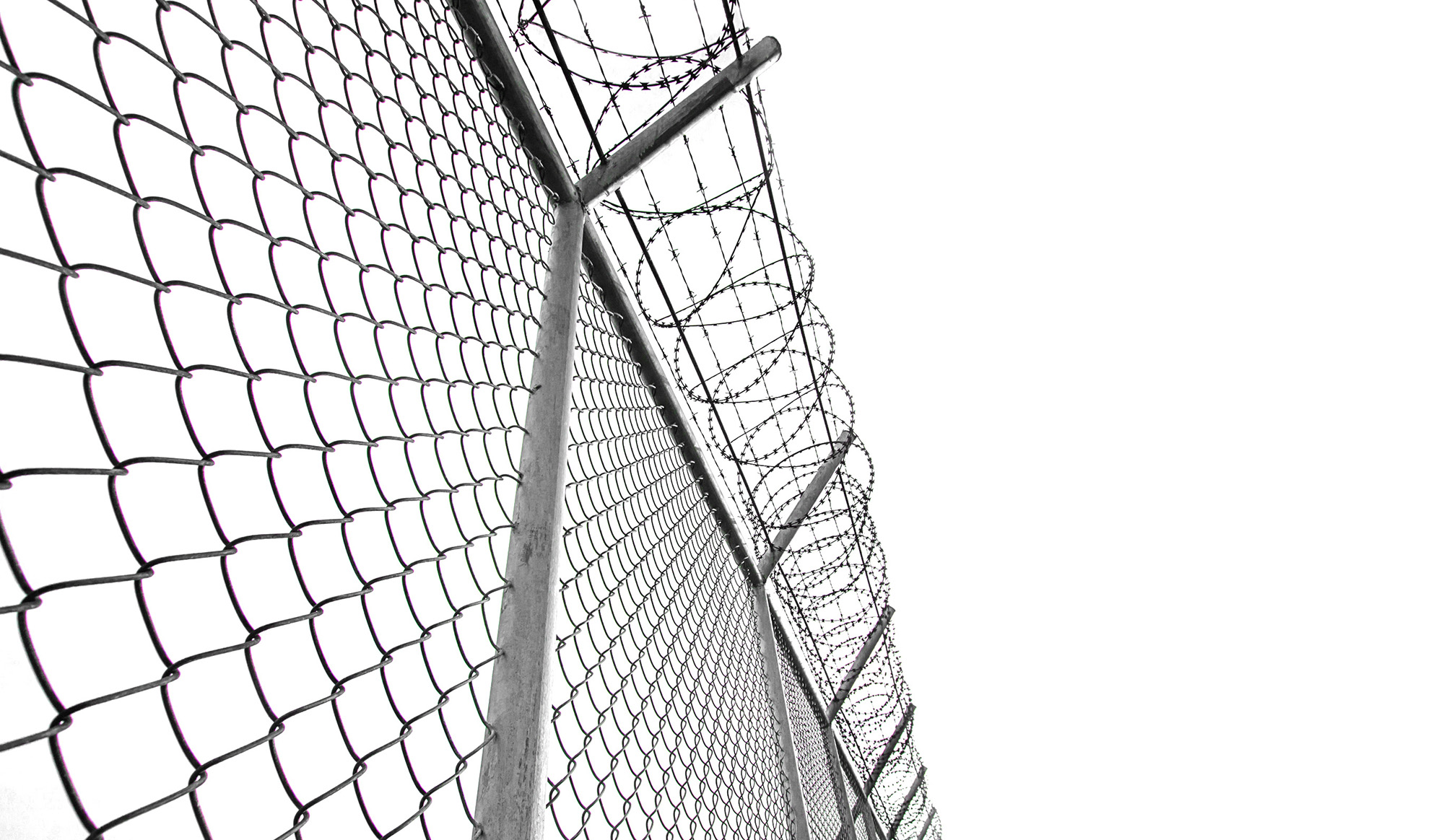 Chain Link Fence Barbed Wire Installation