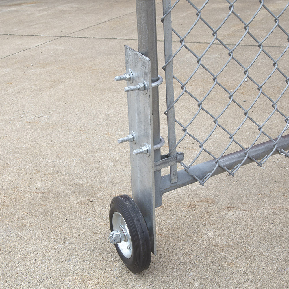 WIDE STANCE 6-INCH Rolling Residential Gate Wheel Carrier for Chain Link Fences