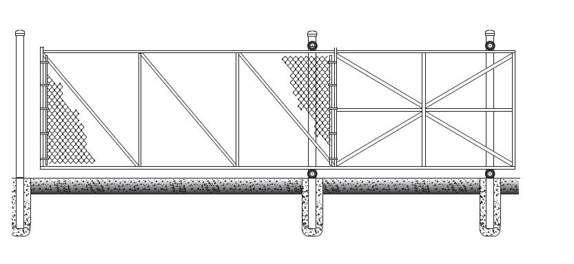 Cantilever Roller Gate