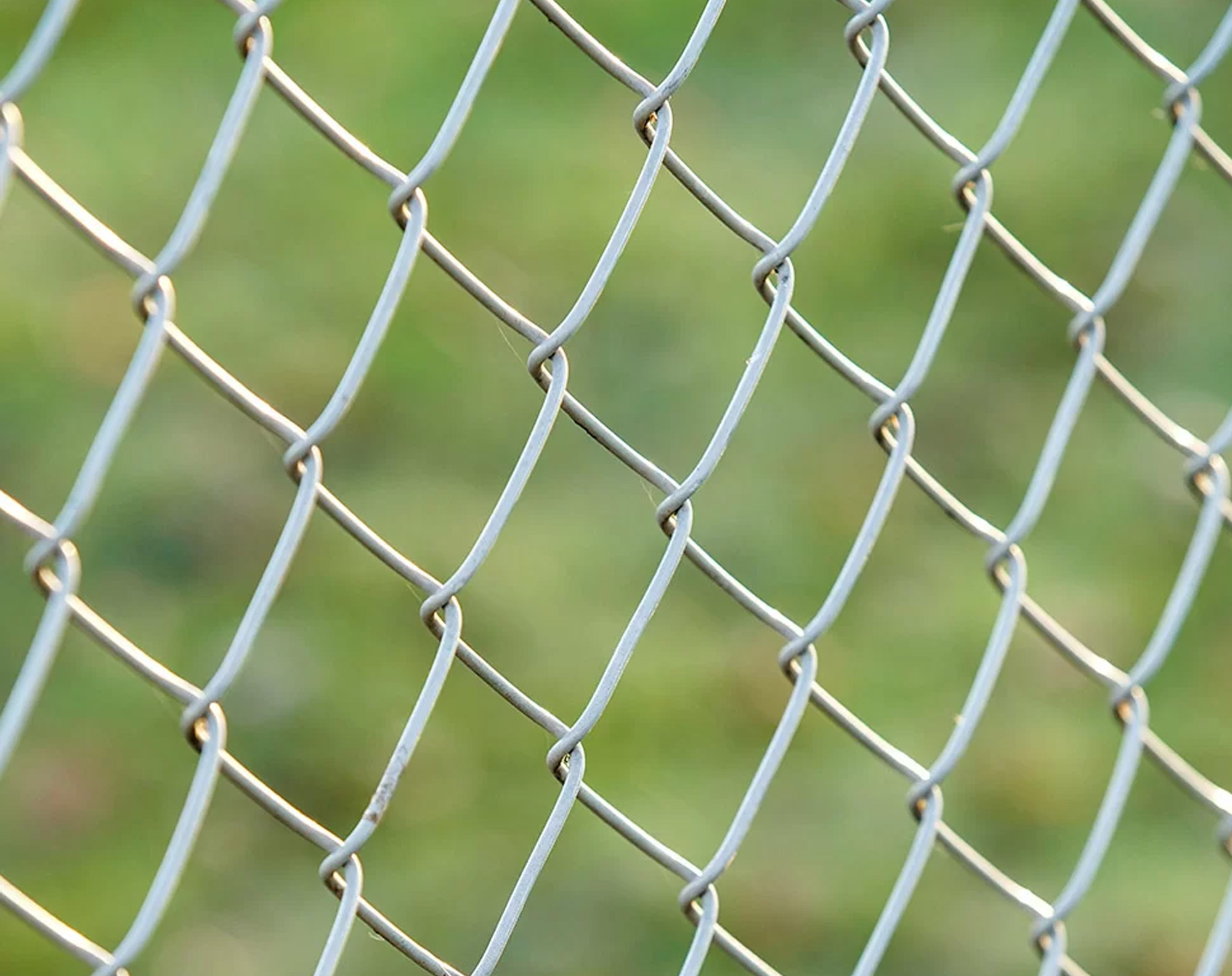 Chain Link Fence Galvanized Finish Installation