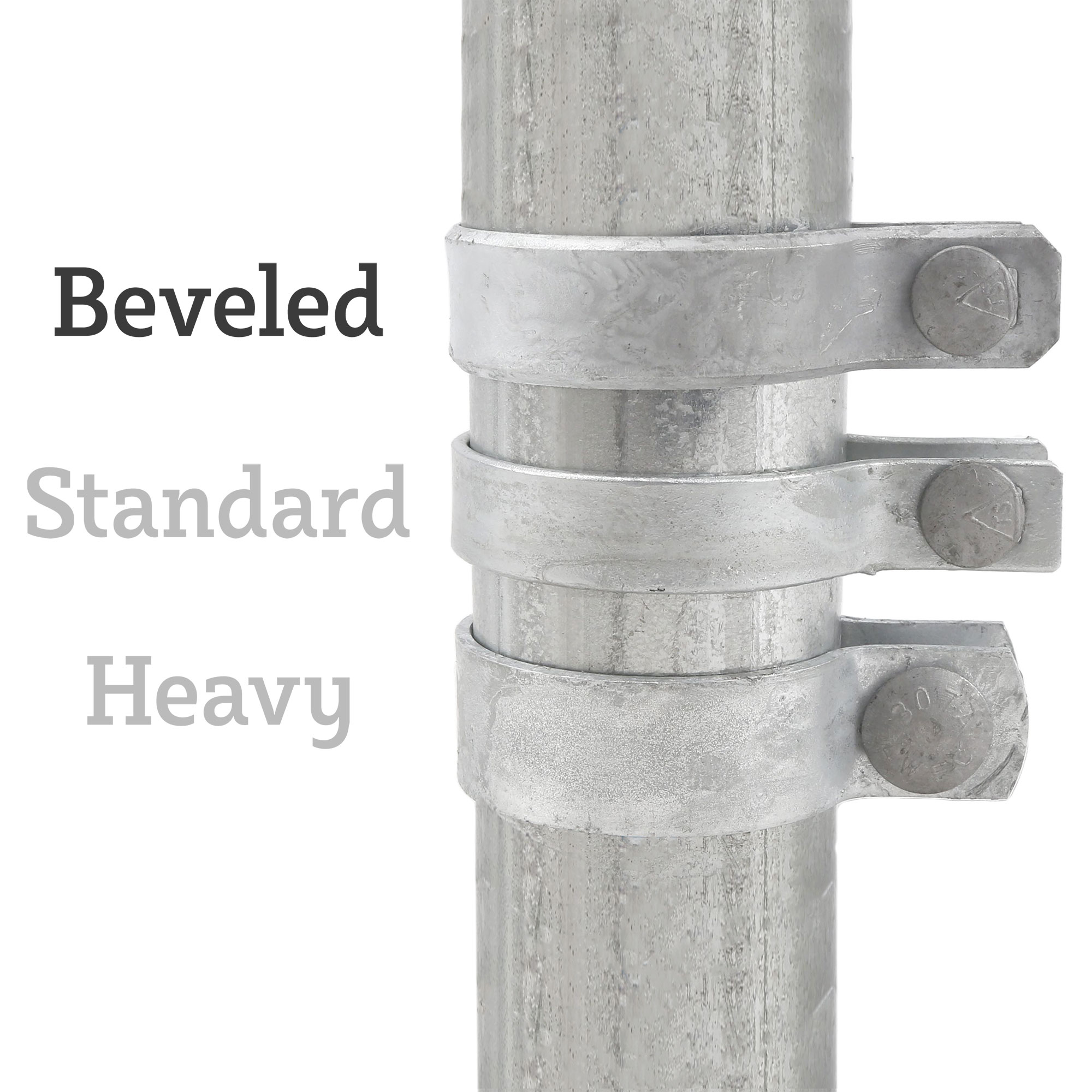 Beveled Brace Band For Chain Link Fence
