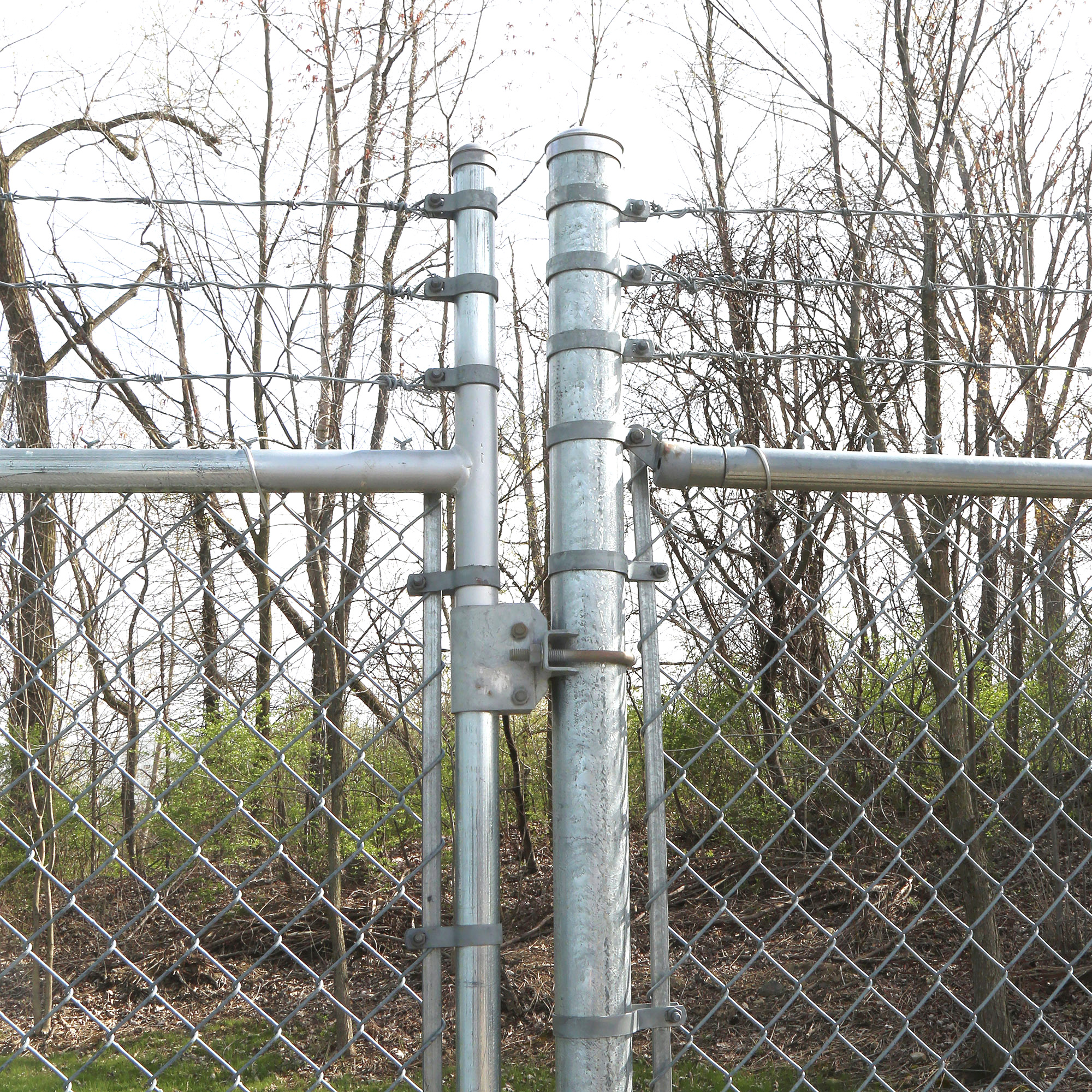 Chain Link Fence Powder-Coated Black